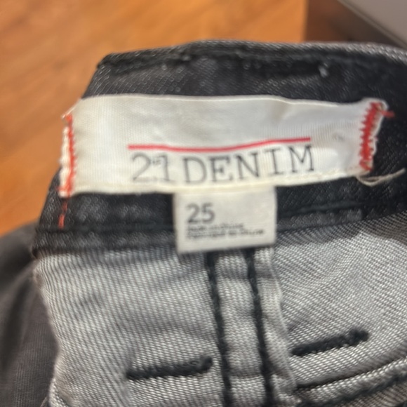 21 DENIM DISTRESSED GRAY WOMEN JEANS IN SIZE 25 - Picture 7 of 7